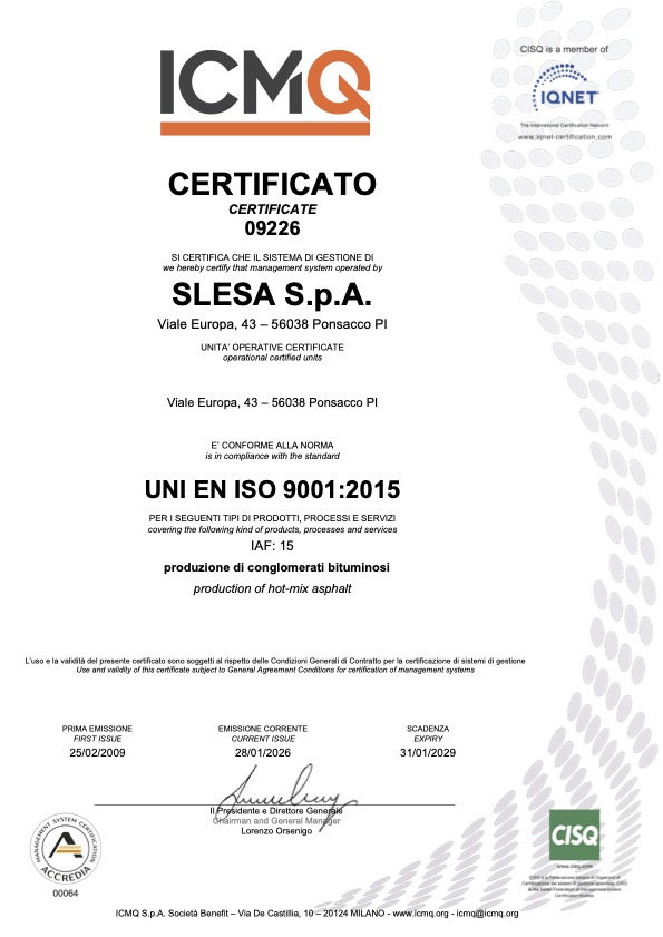ISO 9001 AE15